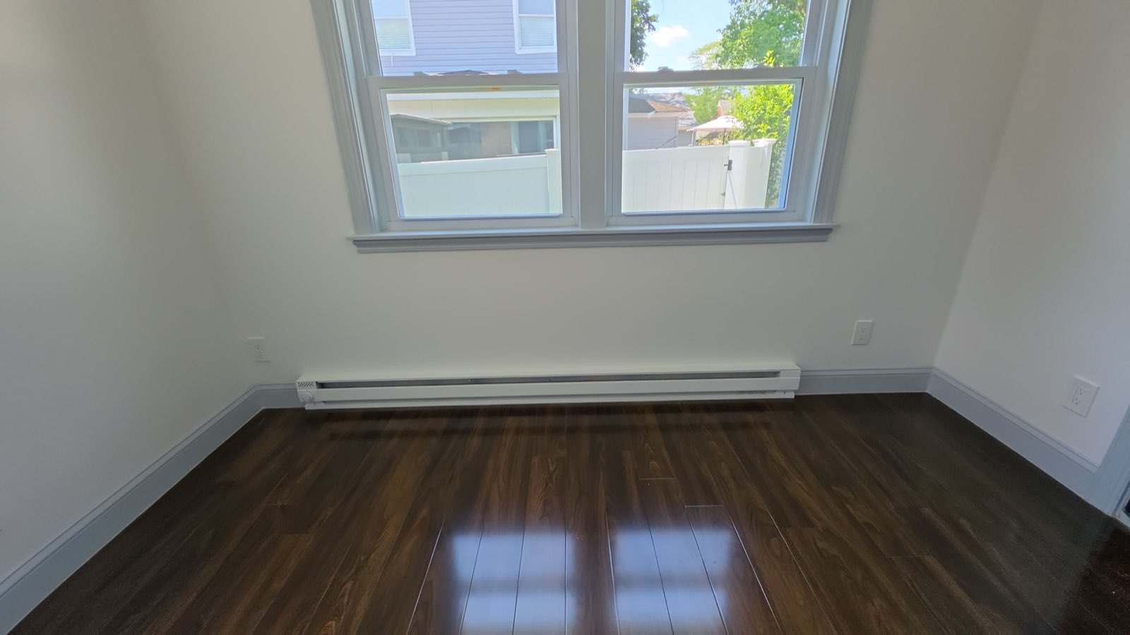 Interior restored — new floors, new walls, move-in clean