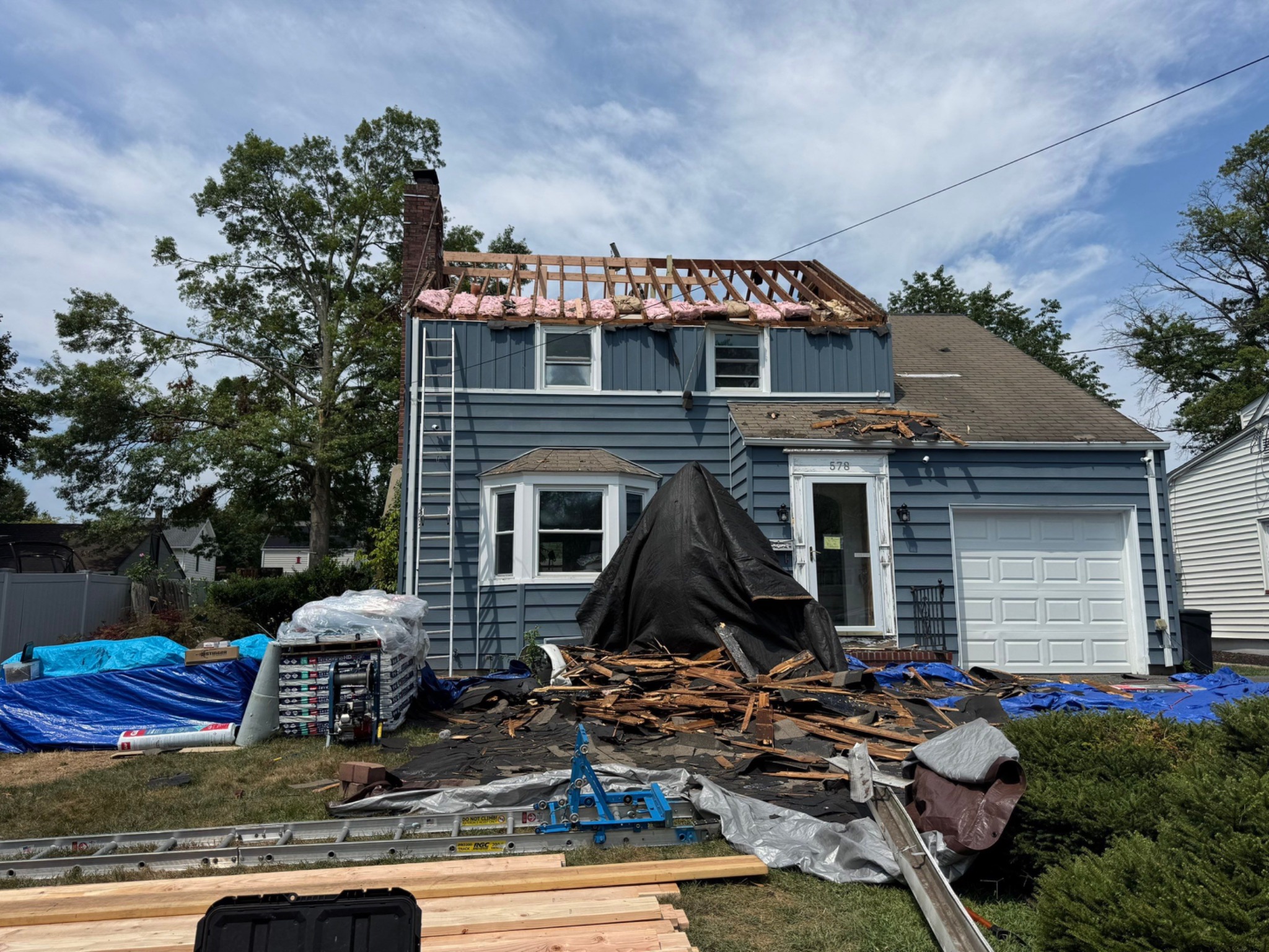 Roof replacement project in Clinton NJ by RESTORHIVE